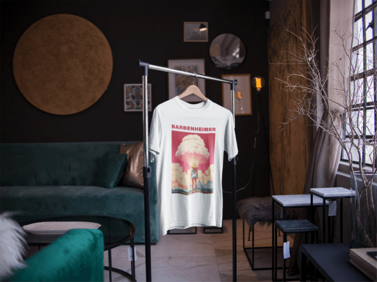 Retro Graphic Tee, Vintage Mushroom Cloud Shirt, 80s Inspired T-Shirt, Bold Statement Apparel, Pop Culture Fashion, Nostalgic Clothing, Retro Design Wear, Cool Graphic Tee, Unique Printed Shirt